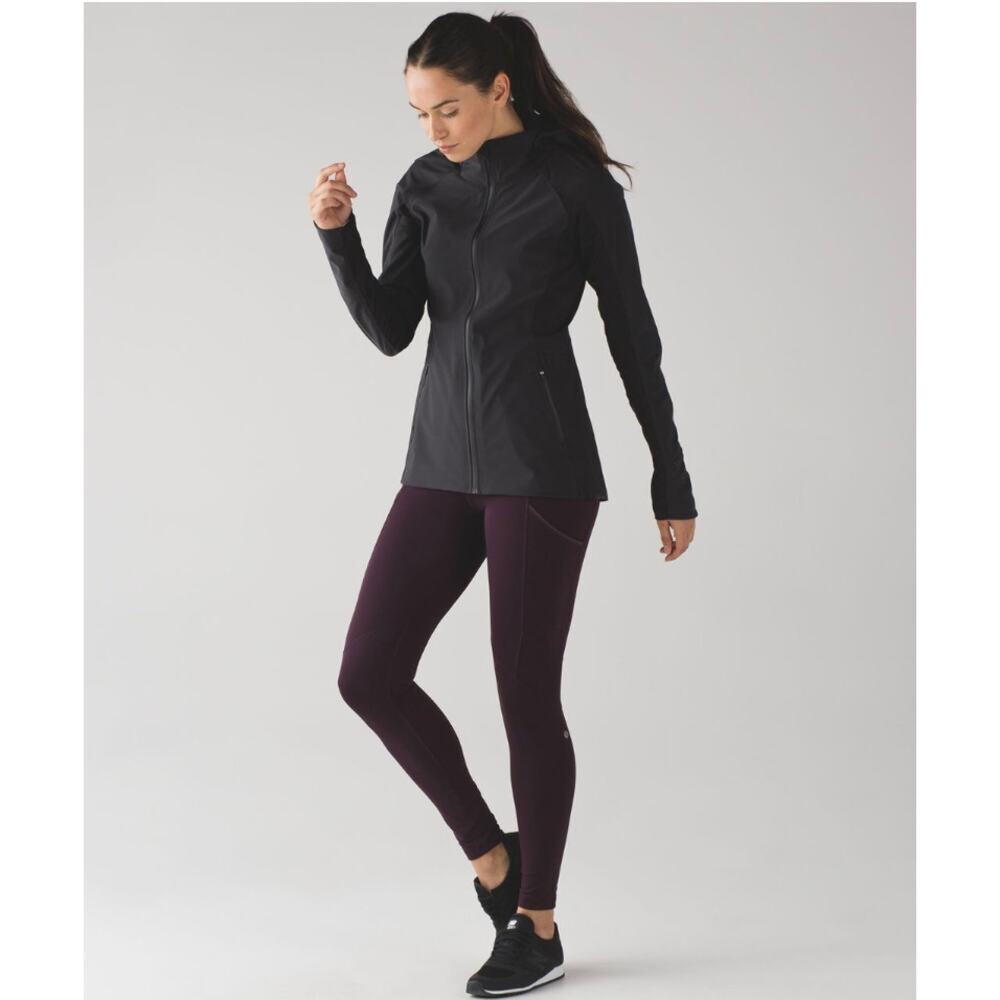 Lululemon Sleet Sprinter‎ Jacket Black Size 4